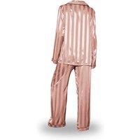 Beige Women's Lightweight Striped Lounge Set - Breathable Summer Loungewear