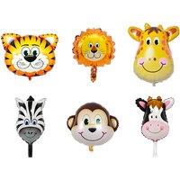 Animal Foil Party Balloons Set - 12 Pieces!