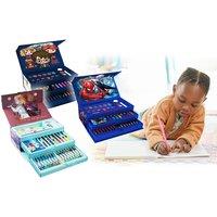 52-Piece Colouring Art Case - Harry Potter, Frozen, And Spiderman!