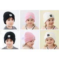 Children'S Smiley Face Knitted Hat - 8 Colours, 2 Sizes