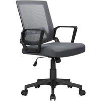 Ergonomic Mesh Mid-Back Office Chair - Adjustable, Breathable, 125kg Capacity, 2 Colours