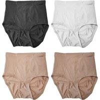 Black Women's Light Control Shaping Underwear - 4 Pack