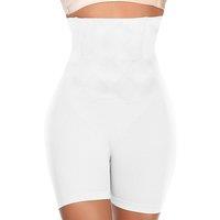 Black Women's High-Waisted Butt Shaping Briefs - Tummy Control, Seamless, Breathable Polyamide Blend (2 Pack, 4 Colours)