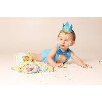 Cake Smash Photoshoot With Digital Image - Warrington