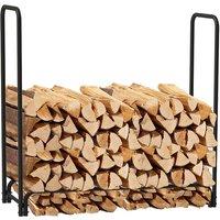 Neo Outdoor Metal Log Storage Rack - Weatherproof Firewood Holder With Protective Cover (120Cm & 240Cm)