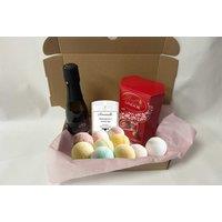 Gift Hamper With Prosecco & Personalised Candle