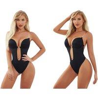 Unisex Beige Invisible Backless Bodysuit - Perfect For Summer Styles