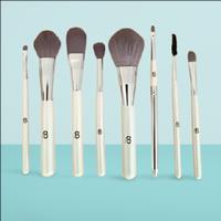 8Pc Makeup Brush Set With Storage Case