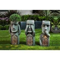 Easter Island Led Garden Flower Pot - 3 Styles!