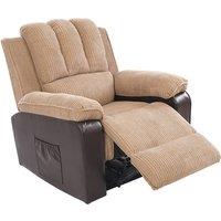 Jumbo Cord Massage Recliner Chair - Grey Or Brown!