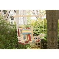 Outsunny Thick Rope Frame Hanging Hammock Chair - Multi Coloured