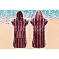 Patterned Poncho Towel Changing Robe - 2 Sizes