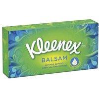 Kleenex Balsam Extra Soft Facial Tissues - 12 Pack, Aloe Vera, Calendula, Dermatologically Tested, Bulk Value