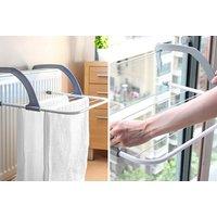 5-Bar Folding Clothes Airer - 3 Pieces