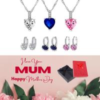 Crystal Necklace And Earrings Set+Md Box