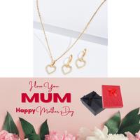 Necklace And Earring Gold Set+Md Box