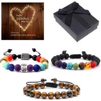 Chakra Stone Bracelet+Valentine Box