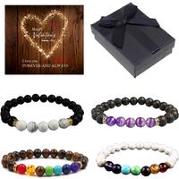 Exquisite Natural Beads Bracelet + Valentine Box