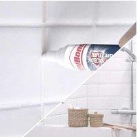 Ultra-White Anti-Mould Grout Reviver Pen Set - Strong & Precise, 2 Pack for Kitchen & Bathroom Hygiene