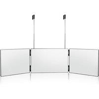 Professional Adjustable 360 Trifold Beauty Mirror With Telescopic Hooks