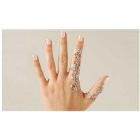 Stackable Crystal & Rose Design Rings - Gold or Silver Alloy Statement Jewellery