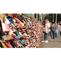 Romantic Metal Love Padlocks - Set of 2, Compact 5.5cm, Durable Lock for Gifting & Keepsakes