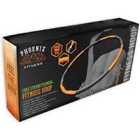 Phoenix Fitness Weighted Hula Hoop - 1.1kg Foam-Padded Core Trainer, Wave Groove, Compact Design