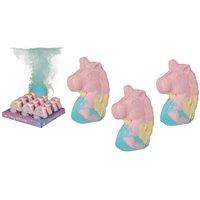 Unicorn Bath Bombs Gift Set - Soothing Fragrances, 3 x 100g, Perfect for Sensitive Skin & Gifting
