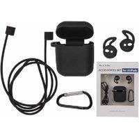 Ultimate AirPods Wireless Earbuds Accessory Kit - Secure Fit, Comfort Earhooks, Silicone Case for Headphones & Earphones