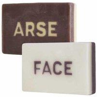 Peach Scented Dual-Sided Arse Face Soap Bar - 150g, Humorous Gift, Sensitive Skin Friendly
