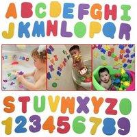 Festive Fun: 36 Pcs Bath Numbers '--'&'--' Letters