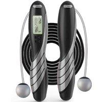 Ultimate Electronic Counting Skipping Rope - Steel & PVC, Digital Tracker, Tangle-Free, Adjustable, Compact Gym Equipment