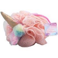 Unicorn Polyester Bath Ruffle - Compact, Hangable Bathroom Accessory