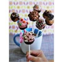 Deluxe Silicone 8-Hole Cake Pop Maker - Non-Stick, Oven Safe, Compact Baking Set