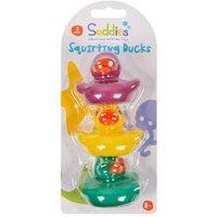 3-Pack Rubber Squirting Bath Ducks - Child-Safe, Colourful, 6cm