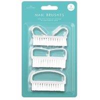 Ultimate 3-Pack Nail Manicure Brush Set - Professional Spa Experience