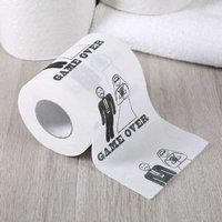 Game Over Novelty Toilet Paper Roll - Soft, Strong & Universal Fit Toilet Tissue
