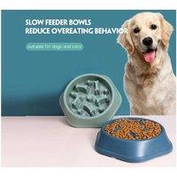 Slow Feeder Dog Bowl - Anti-Skid, Durable, Large Size, Random Colour