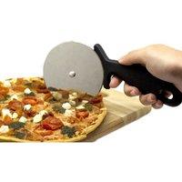 Stainless Steel Jumbo Pizza Cutter Wheel - 3.5'' Blade, Dishwasher Safe, Soft Grip