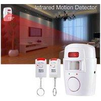 Wireless Motion Sensor Alarm System - 110 PIR Detection & Remote Control