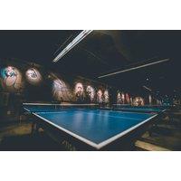 Table Tennis Session: 1-Hour, Up To 8 People, Pizza & Drinks Upgrade