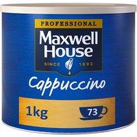 Maxwell House Instant Cappuccino Coffee Tin - 1kg Resealable Barista-Style Kitchen Essential