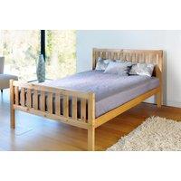 Elegant Wooden Bed Frame & Sturdy Base