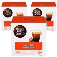 Nescafe Dolce Gusto Lungo Decaf Coffee Pods - 3 Pack