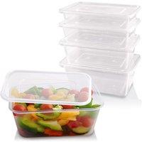 Clear Plastic Microwave Containers With Lids - 2 Size & 3 Pack Size Options