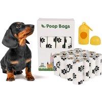 Biodegradable Pet Poop Bag With Dispenser - 12, 16 Or 20 Rolls!