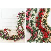 2.5M Hanging Fake Flower Garland - 5 Or 10!