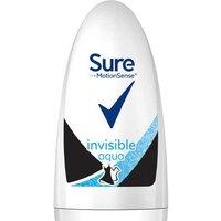 Sure Women Invisible Aqua Deodorant Roll-On - Long-Lasting Freshness for Sensitive Skin