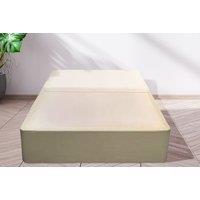 Upholstered Cream Divan Bed Base - 5 Size Options