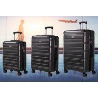 Pierre Cardin Hard Shell Suitcases - 3 Piece Set! - Black